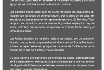 Influencia de los políticos poblanos en Twitter