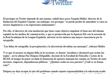 La escritura en Twitter (Pulso)