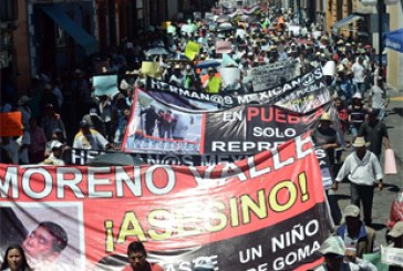Repudian en Puebla a Moreno Valle; queman su imagen