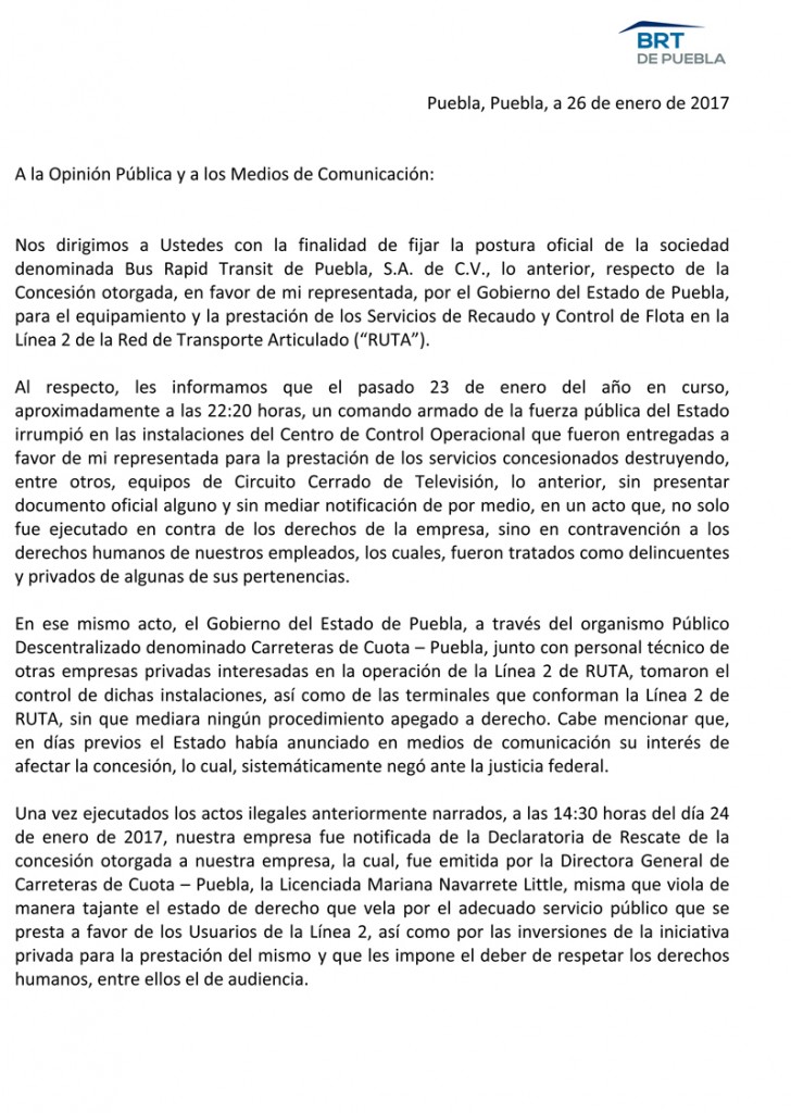 Microsoft Word - Postura Oficial BRT de Puebla.docx