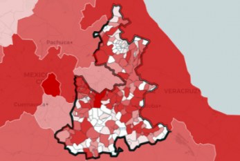Cuatro de seis regiones de Puebla, en semáforo rojo por COVID