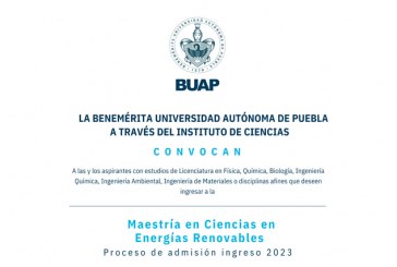 Apuesta la BUAP a formar especialistas en energías renovables