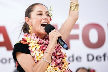 Presume Sheinbaum primer lugar en encuestas; llama a la unidad