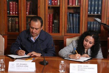 Firma Congreso del Estado convenio de colaboración con el Instituto de Artes Visuales