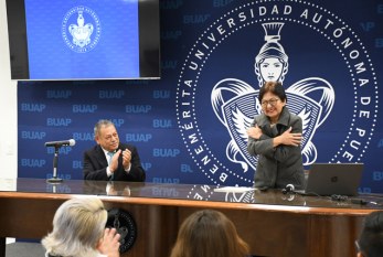 Dicta conferencia la Rectora María Lilia Cedillo Ramírez sobre cómo prevenir infecciones de vías respiratorias