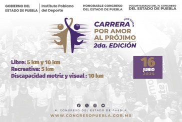 Presenta Congreso del Estado carrera “Por Amor al Prójimo” segunda edición