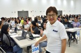 La Rectora Lilia Cedillo Ramírez realiza recorrido durante la aplicación del Examen General de Admisión 2024