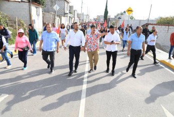 ENTREGA AYUNTAMIENTO DE PUEBLA REHABILITACIÓN DE VIALIDAD, AL SUR DE LA CIUDAD