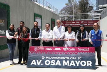Ayuntamiento entrega paso a desnivel en Osa Mayor; cableado demoró trabajos