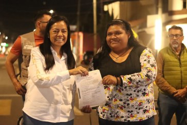 ARIADNA AYALA PRESIDENTA DE ATLIXCO, INAUGURA REHABILITACIÓN DE AVENIDA XALPATLACO