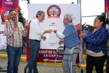 Moderniza Pepe Chedraui 235 luminarias en la Colonia Popular Coatepec