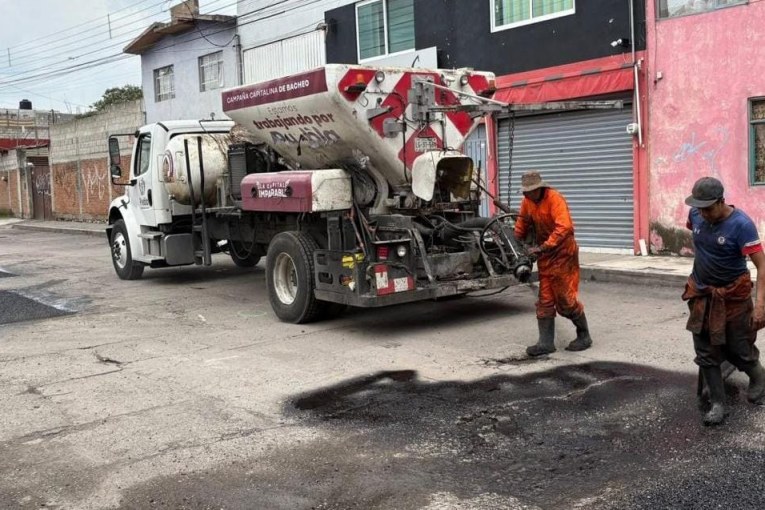 Campaña Capitalina Bacheando Puebla, un programa integral de mantenimiento vial