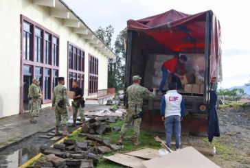 Entrega Gobierno de la Ciudad el apoyo alimentario a damnificados de Huauchinango