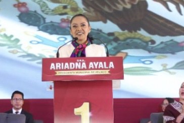 Ariadna Ayala destaca inversión en obra, seguridad y finanzas sanas en primer año de gobierno