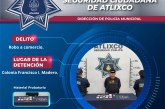 SECRETARÍA DE SEGURIDAD CIUDADANA DETIENEN A PRESUNTO RESPONSABLE DE ROBO A COMERCIO EN LA COLONIA FRANCISCO I. MADERO