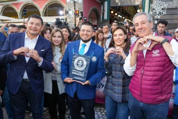 Alcanza Puebla capital récord Guinness de la rosca de Reyes monumental más grande del mundo