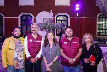 Entrega Gobierno de Pepe Chedraui fuente del Parque Sor Juana Inés de la Cruz