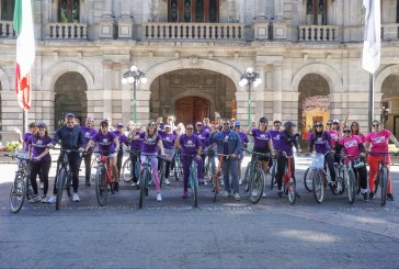 Arranca Mes de la Mujer con rodada en la capital poblana