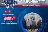 Policía Municipal de Atlixco detiene a dos hombres por agresiones a elementos de seguridad