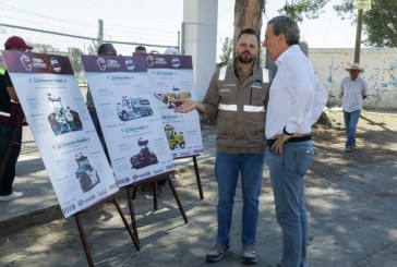 Supervisa Pepe Chedraui intervención del Tren Capitalino de Pavimentación en la colonia Vicente Guerrero