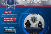 Policías de Atlixco detienen a sujeto por tentativa de homicidio y portación de arma de fuego